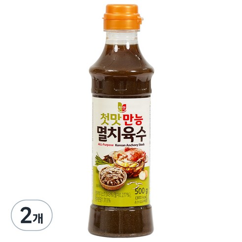 첫맛 만능 멸치육수, 500g, 2개
