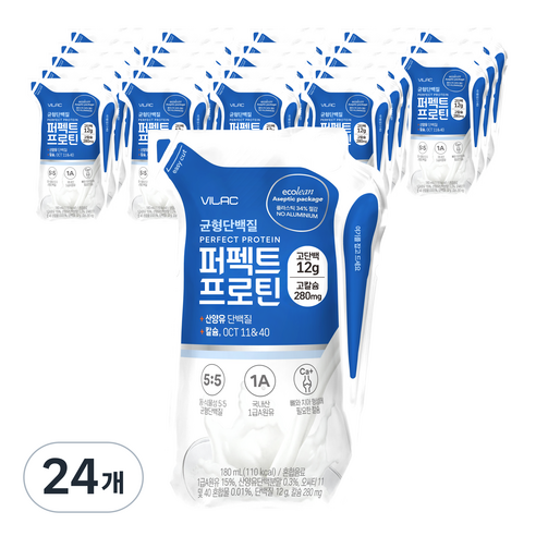 비락 균형 단백질 퍼펙트 프로틴, 180ml, 24개