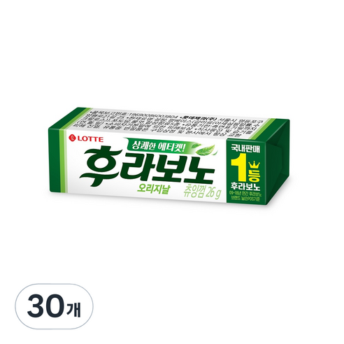 롯데제과 후라보노 오리지날 9p, 26g, 30개