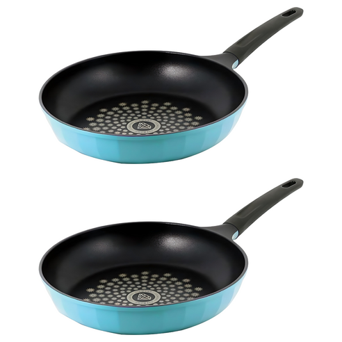 키친아트 F1 통주물 칼라 다이아몬드 프라이팬, 28cm, 2개