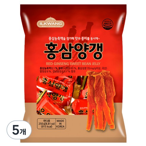 일광제과 홍삼양갱, 250g, 2개 감양갱