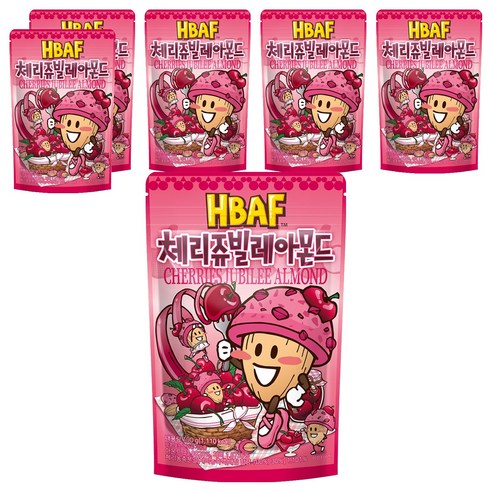 바프 체리쥬빌레 아몬드, 190g, 6개