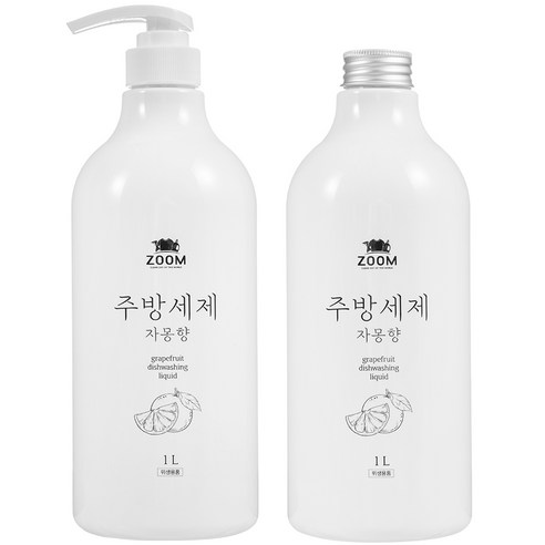 줌 주방세제 자몽향, 1L, 2개