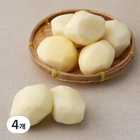 친환경 깐감자(햇), 500g, 4개