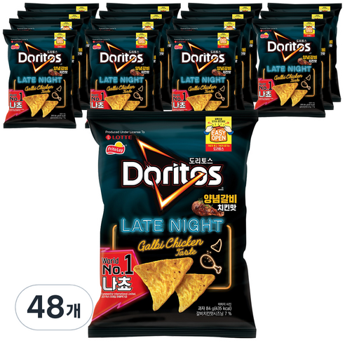 도리토스 양념갈비치킨맛, 84g, 48개