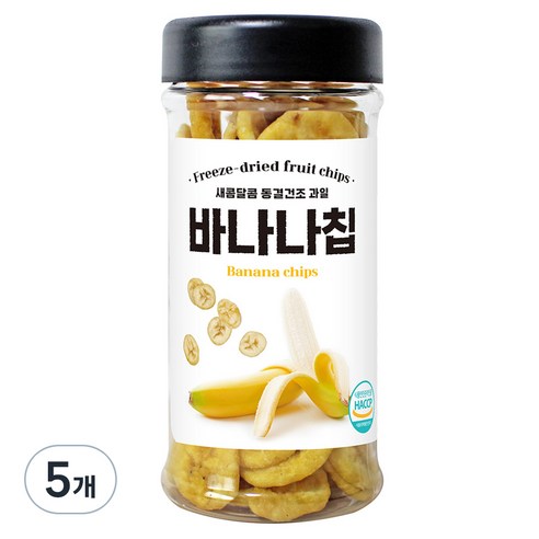 미다몰 동결건조 바나나칩, 5개, 100g