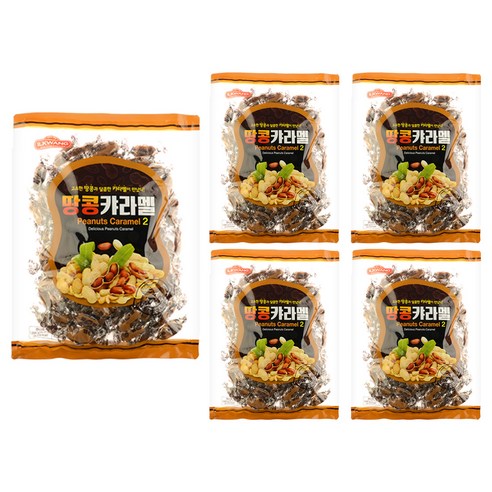 일광제과 땅콩캬라멜2, 1kg, 5개