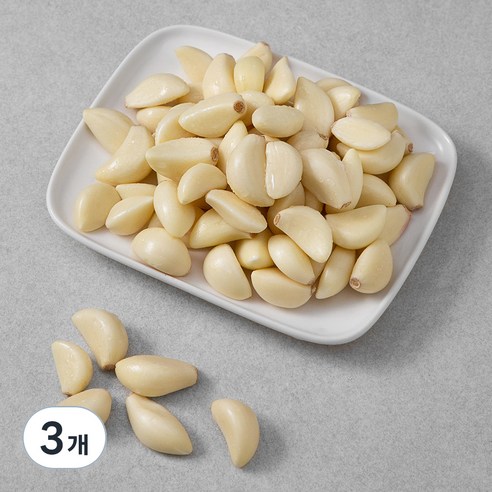 국내산 깐마늘, 800g, 3개