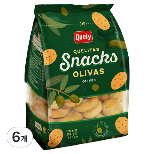 퀼리 올리브 스낵, 150g, 6개