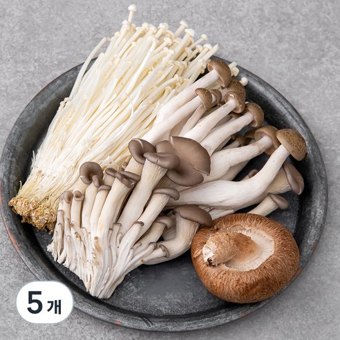 전골용 모둠버섯, 200g, 5개
