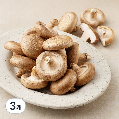 유기농 표고버섯, 300g, 3개