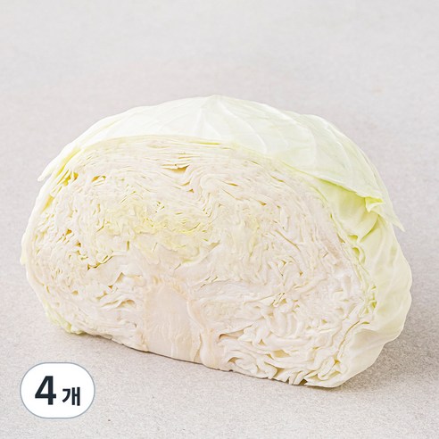 곰곰 친환경 양배추 1/2통, 500g, 4개