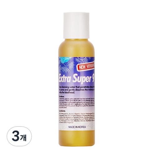 메디필 엑스트라 슈퍼 9 플러스 블랙헤드 피지연화제 코팩, 100ml, 3개