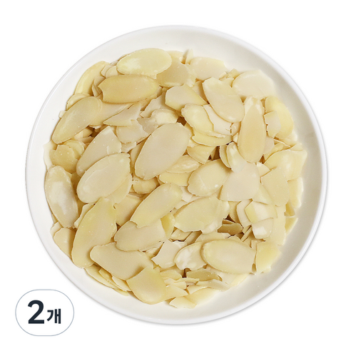 웰넛 자연두레 백아몬드 슬라이스, 500g, 2개