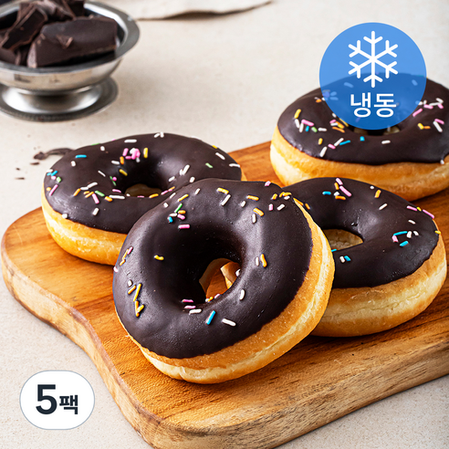 곰곰 레인보우 초코링 도넛 (냉동), 50g, 4개입, 5개