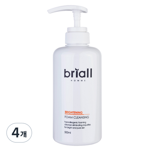 브리올옴므 브라이트닝 폼클렌징, 500ml, 4개