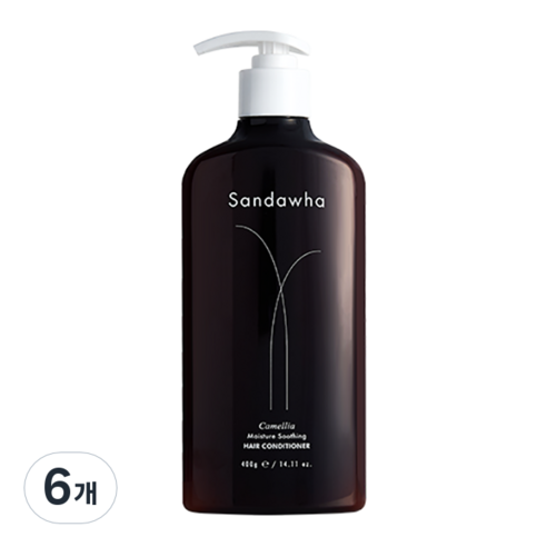 산다화 카멜리아 모이스춰 수딩 헤어 컨디셔너, 400g, 6개