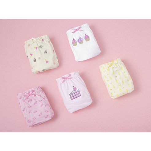 달콤한 디저트처럼 사랑스러운, 베이스알파에센셜 순면 삼각 팬티 세트