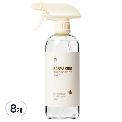 살림백서 베이비 앤 키즈 욕조클리너, 8개, 500ml