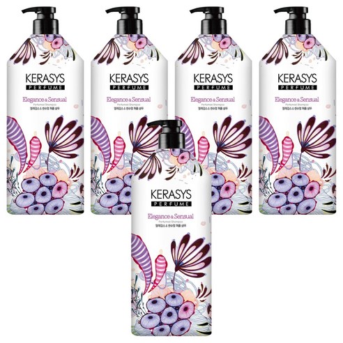 케라시스 오리지널 퍼퓸 샴푸 엘레강스 앤 센슈얼, 1.5L, 5개