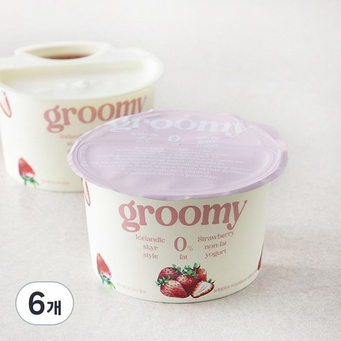 구르미 무지방 딸기 요거트, 160g, 1개입, 6개