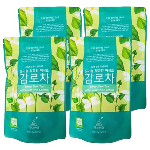 감로700 유기농 달콤한 어성초 감로차, 1g, 30개입, 4개