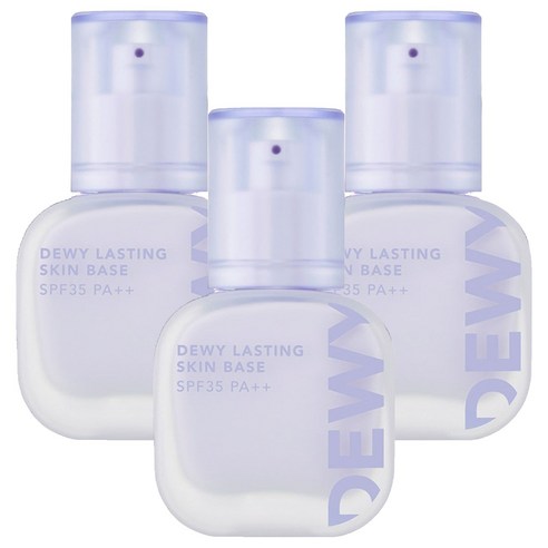 더페이스샵 듀이래스팅 스킨 베이스 35ml, 02 퍼플, 3개