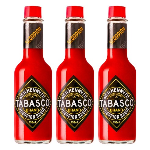 타바스코 스콜피온 소스, 150ml, 3개