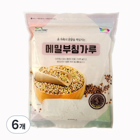 변산 메밀 부침가루, 500g, 6개