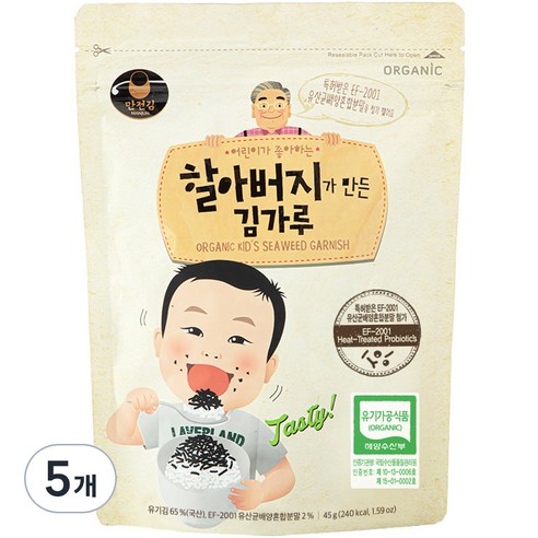 만전김 할아버지가 만든 김가루, 45g, 5개