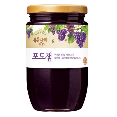 복음자리 포도잼, 480g, 1개