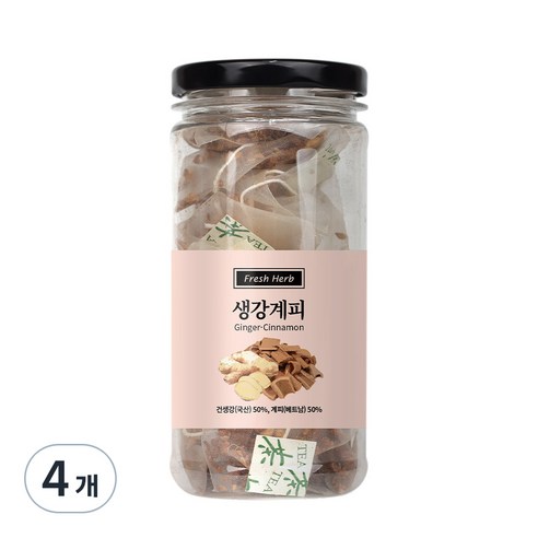 신선약초 생강계피차 삼각티백, 20개입, 4개