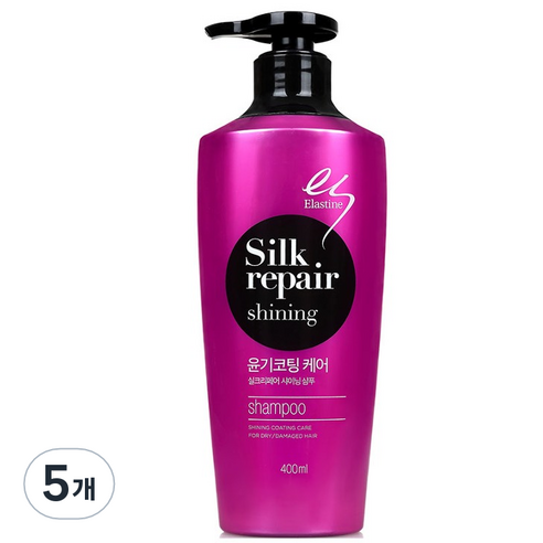 엘라스틴 실크리페어 퍼펙트 샤이닝 골드실크 샴푸, 400ml, 5개