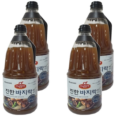 쉐프원 진한 바지락 육수소스, 2kg, 4개