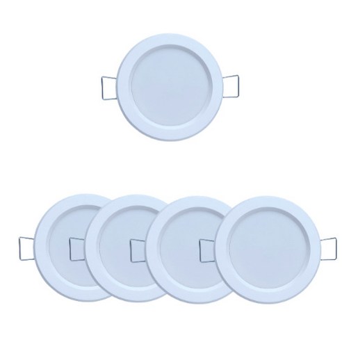 LED 다운라이트 7.62cm 매립등 5w 5p, 주광색, 5개