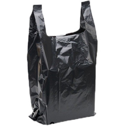 에스디 비닐봉투 1호 흑색, 로켓배송, 불투명, 손잡이 포함