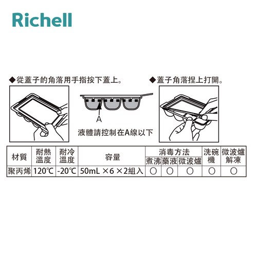 Richell 利其爾 育兒用品 嬰兒用品 幼兒用品 嬰兒餵食盒 幼兒餵食盒