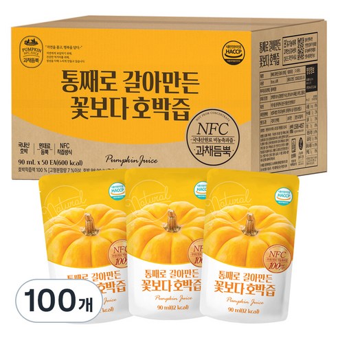 유기농마루 통째로 갈아만든 꽃보다 호박즙, 4.5L, 2개