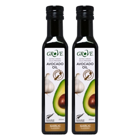 그로브 아보카도 오일 마늘향, 250ml, 2개