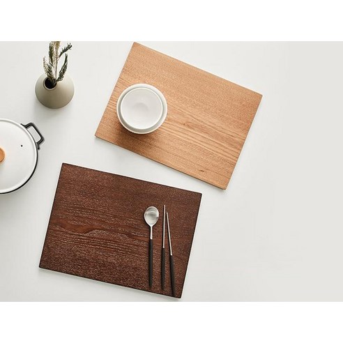 따뜻한 감성을 더하는 한샘 우드 테이블 매트 겸 쟁반, 식탁을 더욱 행복하게!