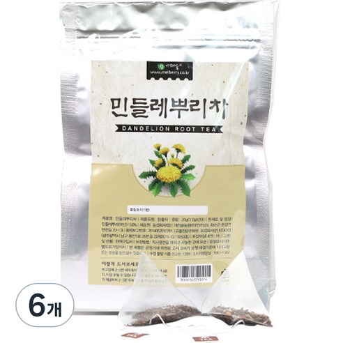참건강마을 민들레뿌리차 티백, 1g, 20개입, 6개