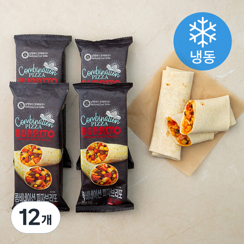 남향또띠아 콤비네이션 피자브리또 (냉동), 125g, 4개입, 3개