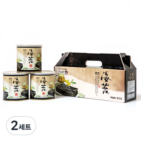 광천 재래 캔김 35g, 2세트