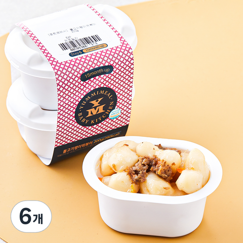 얌이밀 불고기팽이 떡볶이, 100g, 6개
