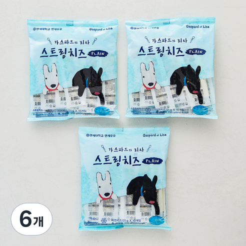 연세우유 스트링치즈, 210g, 6개