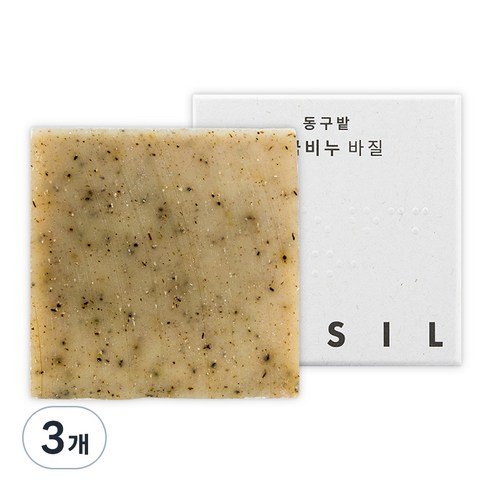 동구밭 가꿈비누 바질, 120g, 3개
