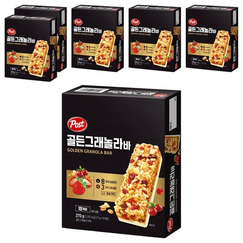 포스트 골든 그래놀라 바, 270g, 6개