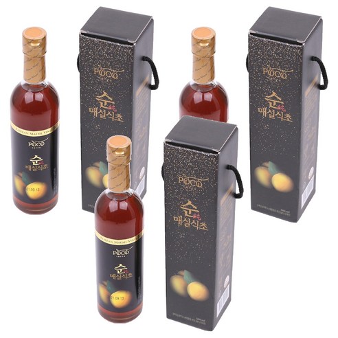 포코테라 순매실식초, 500ml, 3개