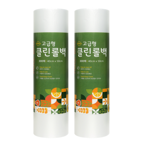 원스마켓 식품포장용 위생롤백 왕특대형 40cm x 50cm, 특특대(XXL) 이상, 300개입, 2개