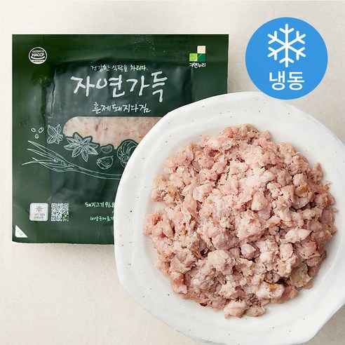 자연가득 훈제 돼지고기 다짐육 담백한맛 (냉동), 200g, 1개